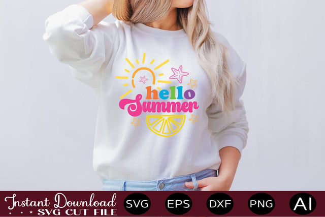 Hello Summer SVG SVG designmaster24 