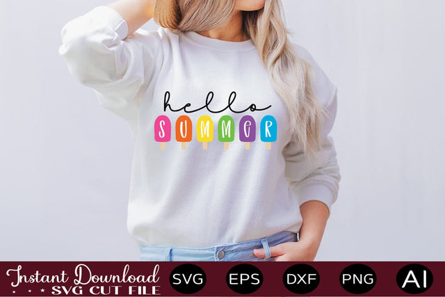 Hello Summer SVG SVG designmaster24 