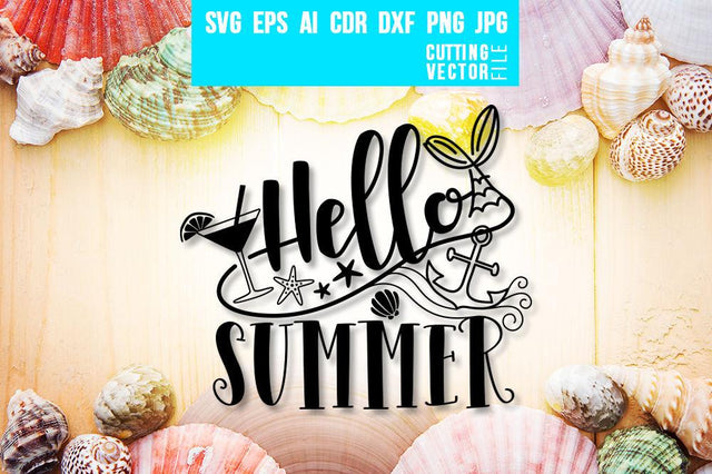 Hello Summer SVG SVG VectorSVGdesign 
