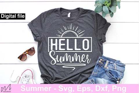 Hello summer svg3, Sunshine svg, Summer vibes svg, Summer t shirt svg, Vacation Svg, Ocean Svg Svg, Beach Svg, Beach t shirt svg, Summer mug svg, Beach time svg, Summer Cut Files, Hello summer svg, Lake time SVG Isabella Machell 