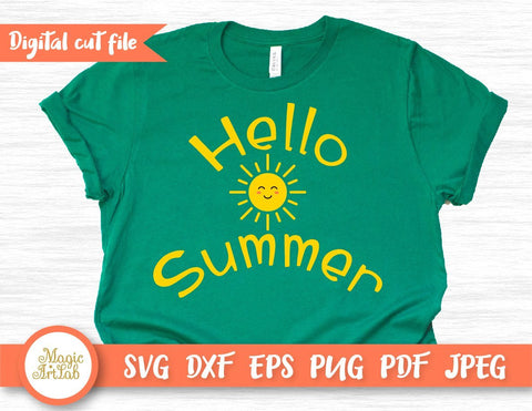 Hello Summer t-shirt design, Summer SVG SVG MagicArtLab 