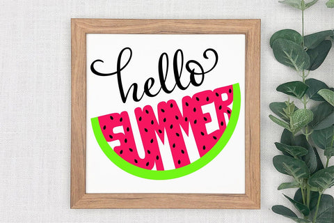 Hello Summer Watermelon SVG SVG B Renee Design 