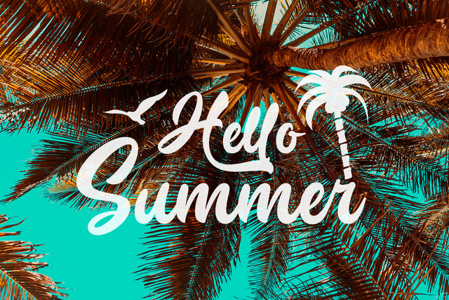 Hello Summer with Palm Tree SVG Sublimatiz Designs 