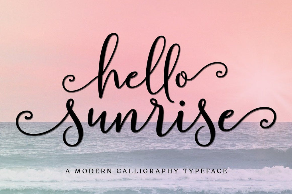 Hello Sunrise Script - So Fontsy