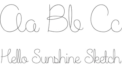 Hello Sunshine - Sketch Font Font Rivka’s Renditions 
