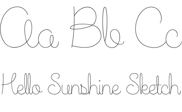 Hello Sunshine - Sketch Font Font Rivka’s Renditions 