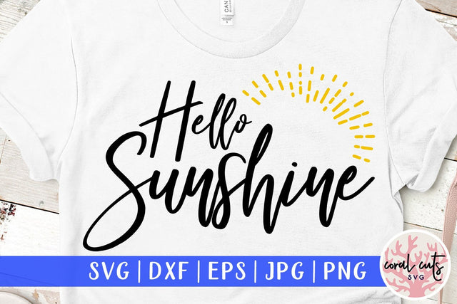 Hello Sunshine – Son and Daughter SVG EPS DXF PNG SVG CoralCutsSVG 
