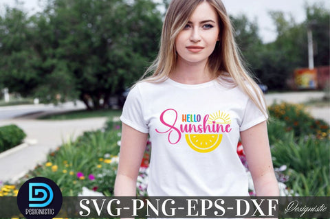 Hello Sunshine, Summer SVG SVG DESIGNISTIC 