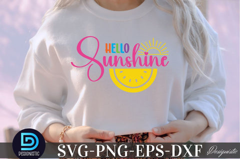 Hello Sunshine, Summer SVG SVG DESIGNISTIC 