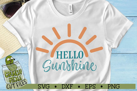 Hello Sunshine Sunshine SVG Cut File SVG Crunchy Pickle 