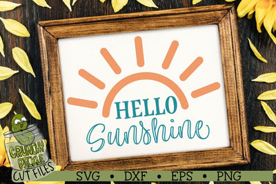 Hello Sunshine Sunshine SVG Cut File SVG Crunchy Pickle 
