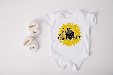 Hello sunshine svg, sunflower svg, SVG SmmrDesign 