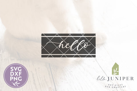 Hello SVG | Farmhouse SVG | Grain Sack SVG SVG LilleJuniper 