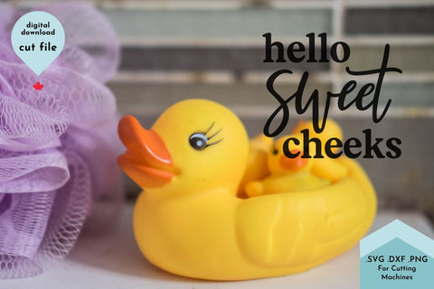 Hello Sweet Cheeks SVG Lettershapes 