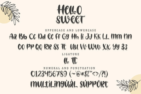 Hello Sweet Font Sakha Design Studio 