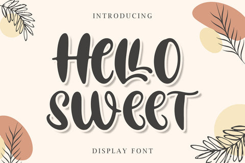 Hello Sweet Font Sakha Design Studio 