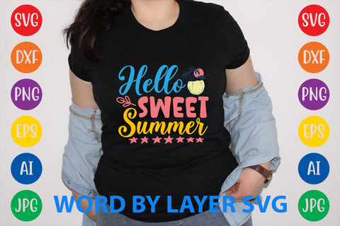 Hello Sweet Summer - 2, Summer SVG Design SVG Rafiqul20606 
