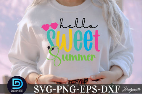 Hello sweet Summer, Summer SVG SVG DESIGNISTIC 