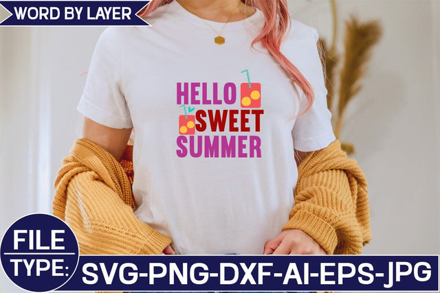 Hello Sweet Summer SVG Cut File SVG Studio Innate 