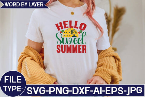 Hello Sweet Summer SVG Cut File SVG Studio Innate 