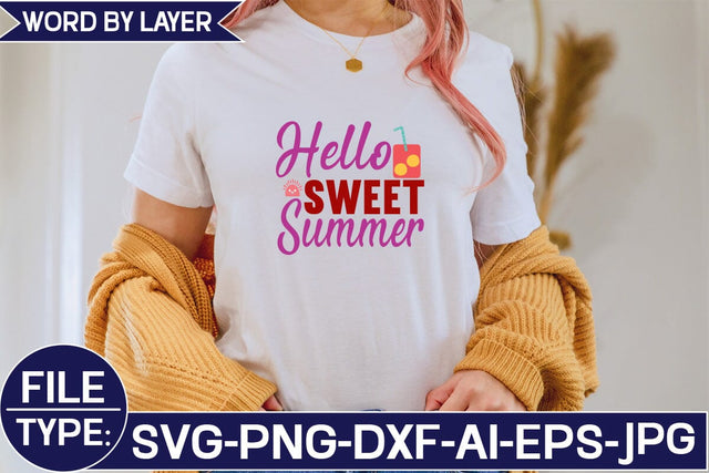 Hello Sweet Summer SVG Cut File SVG Studio Innate 
