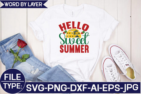 Hello Sweet Summer SVG Cut File SVG Studio Innate 
