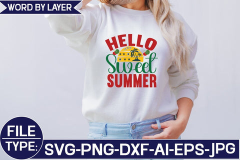 Hello Sweet Summer SVG Cut File SVG Studio Innate 