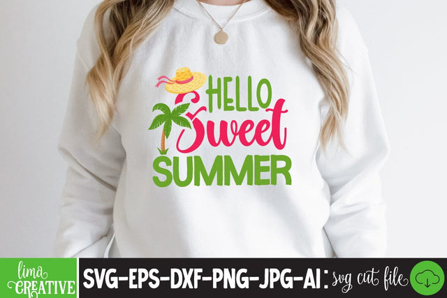 Hello Sweet Summer SVG Cute File SVG Insomnia Std 