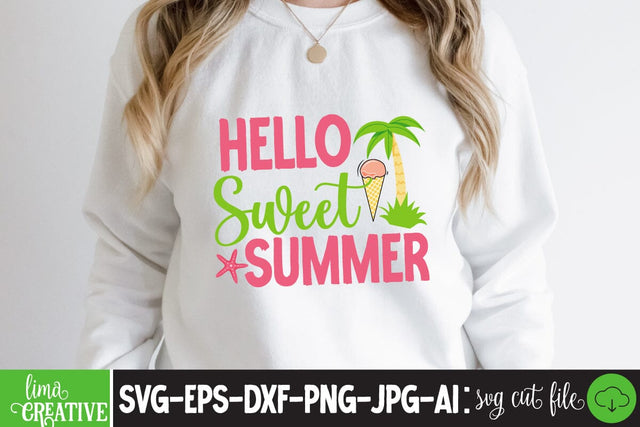 Hello Sweet Summer SVG Cute File SVG Insomnia Std 