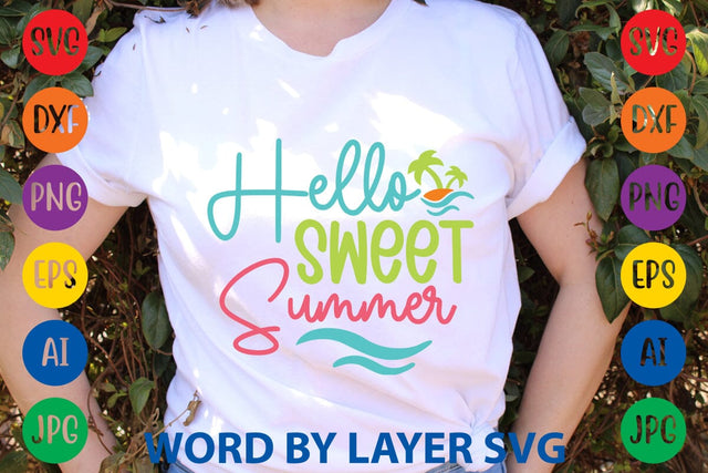 Hello Sweet Summer SVG Design SVG Rafiqul20606 