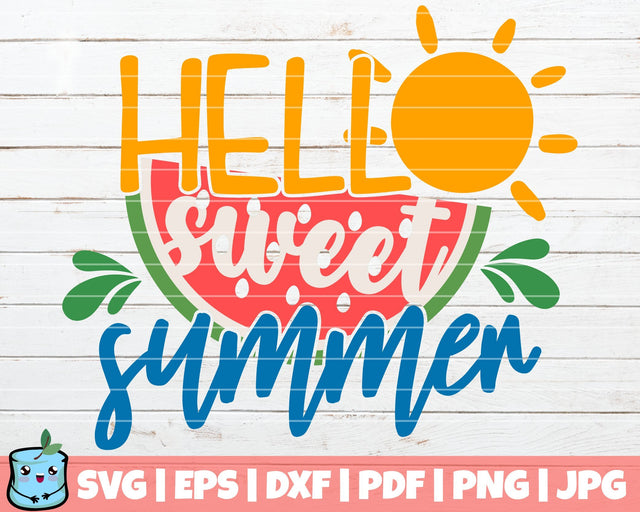 Hello Sweet Summer SVG MintyMarshmallows 