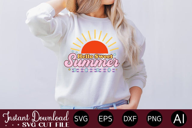 Hello Sweet Summer SVG SVG designmaster24 