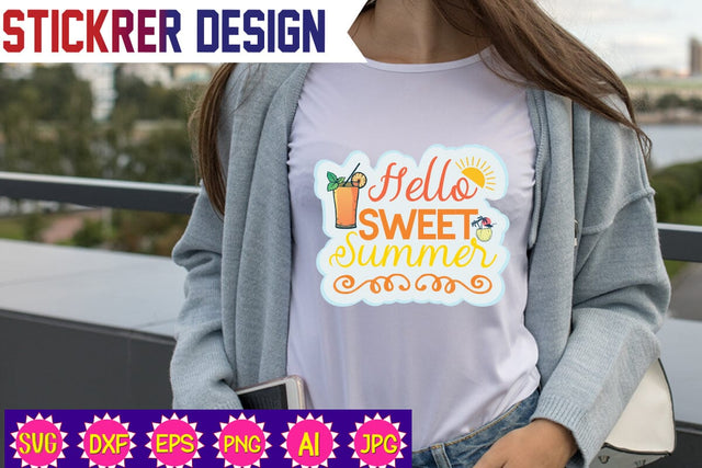 Hello Sweet Summer,Summer Sticker Svg,Funny Beach Quotes Svg, Salty Svg, Png,Dxf,Summer Quotes Svg Bundle,Summer Bundle SVG, Beach Svg SVG Newmockups 