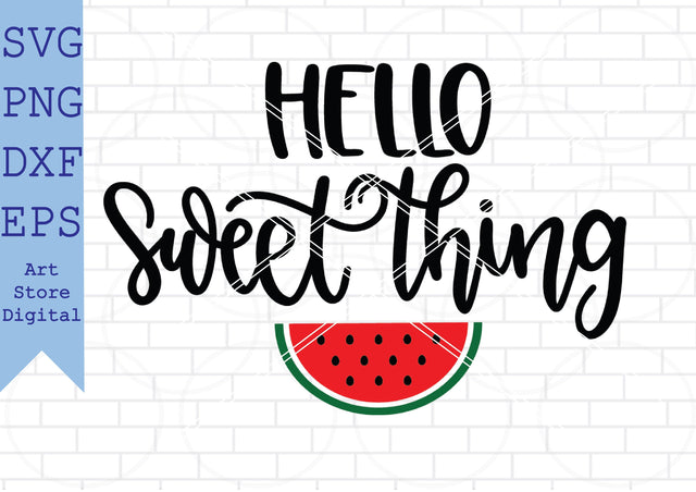 Hello Sweet Thing Svg, Beach Svg, Summer Svg SVG Artstoredigital 