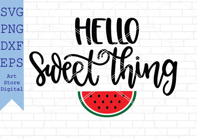 Hello Sweet Thing Svg, Beach Svg, Summer Svg SVG Artstoredigital 