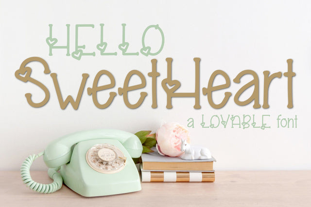 Hello Sweetheart Font Kitaleigh 