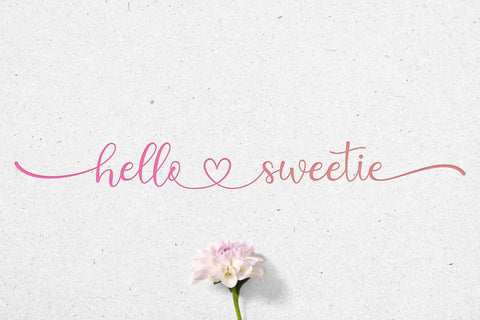 Hello Sweetie Font Jun Creative 