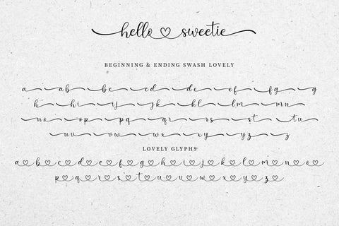 Hello Sweetie Font Jun Creative 