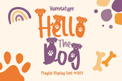 Hello the Dog Font yumnatype 