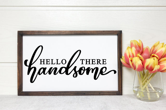 Hello There Handsome SVG Funny Bathroom Sign SVG dapiyupi store 