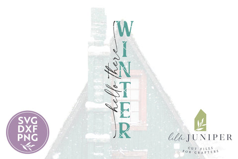 Hello There Winter Porch Sign SVG SVG LilleJuniper 