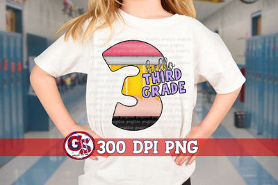Hello Third Grade PNG for Sublimation Sublimation Greedy Stitches 
