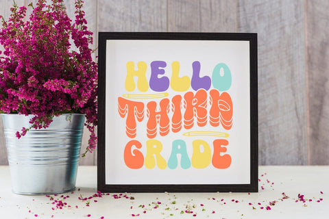 Hello Third Grade Retro SVG SVG Rafiqul20606 