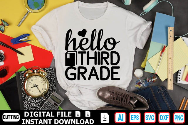 Hello Third Grade SVG Craftlabsvg24 