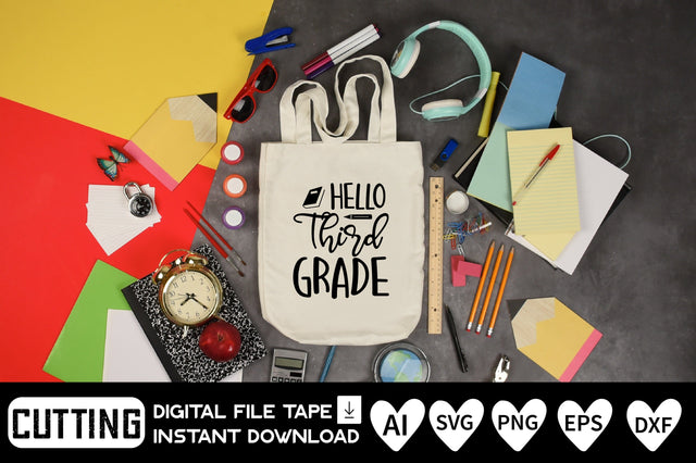 Hello Third Grade SVG CraftlabSvg29 