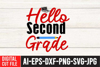 Hello Third Grade SVG Cut File SVG BlackCatsMedia 