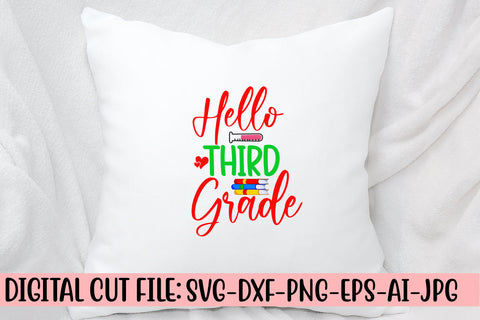 Hello Third Grade SVG Cut File SVG Syaman 