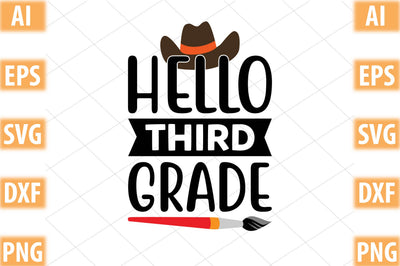 hello third grade SVG SVGista 