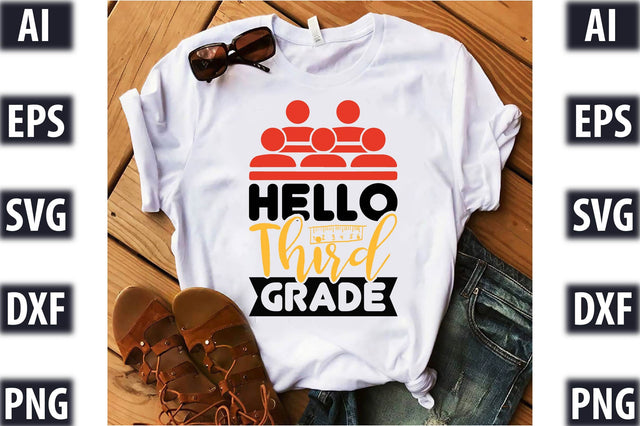 Hello third grade SVG SVGista 