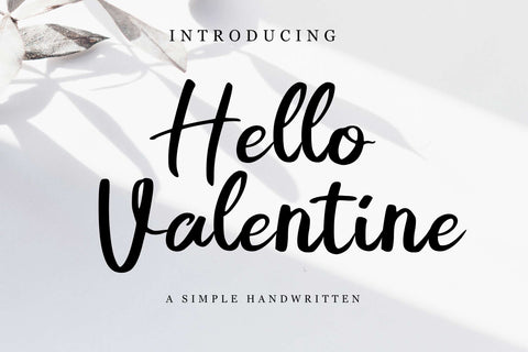 Hello Valentine Font LetterdayStudio 